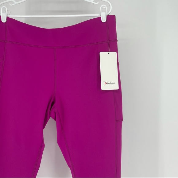 LULULEMON NWT INVIGORATE HIGHRISE TIGHT LEGGINGS 25”RIPENED RASPBERRY 20 - Picture 8 of 12